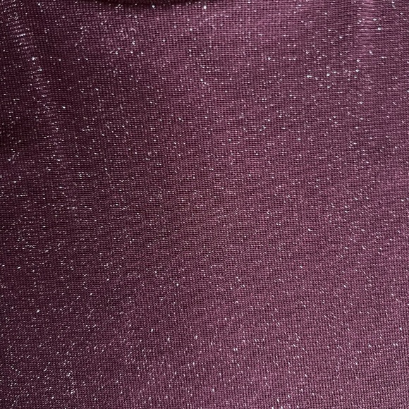 INC Wine-colored Long Sleeve Top - Picture 3 of 3